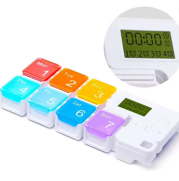 Organizator pastile cu 4 alarme -      7 zile fără griji