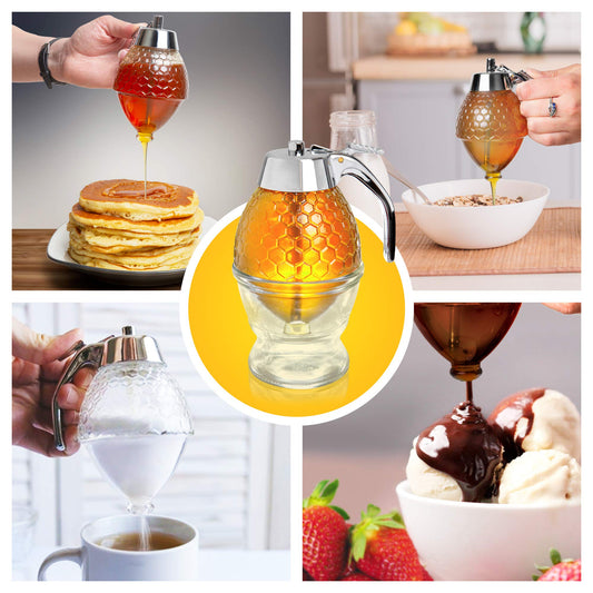 Dozator pentru miere/sirop - ideal pentru micul tău dejun